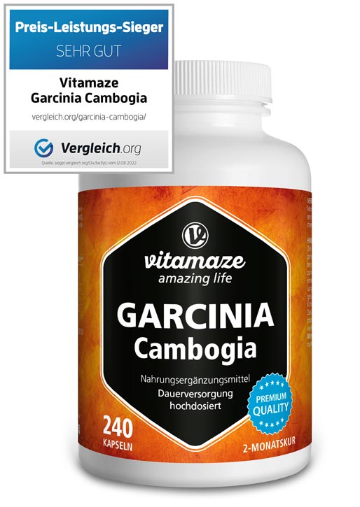 6 Garcinia Cambogia Extract Pure 1000mg Potassium Calcium 100% HCA